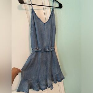 Cute denim romper
